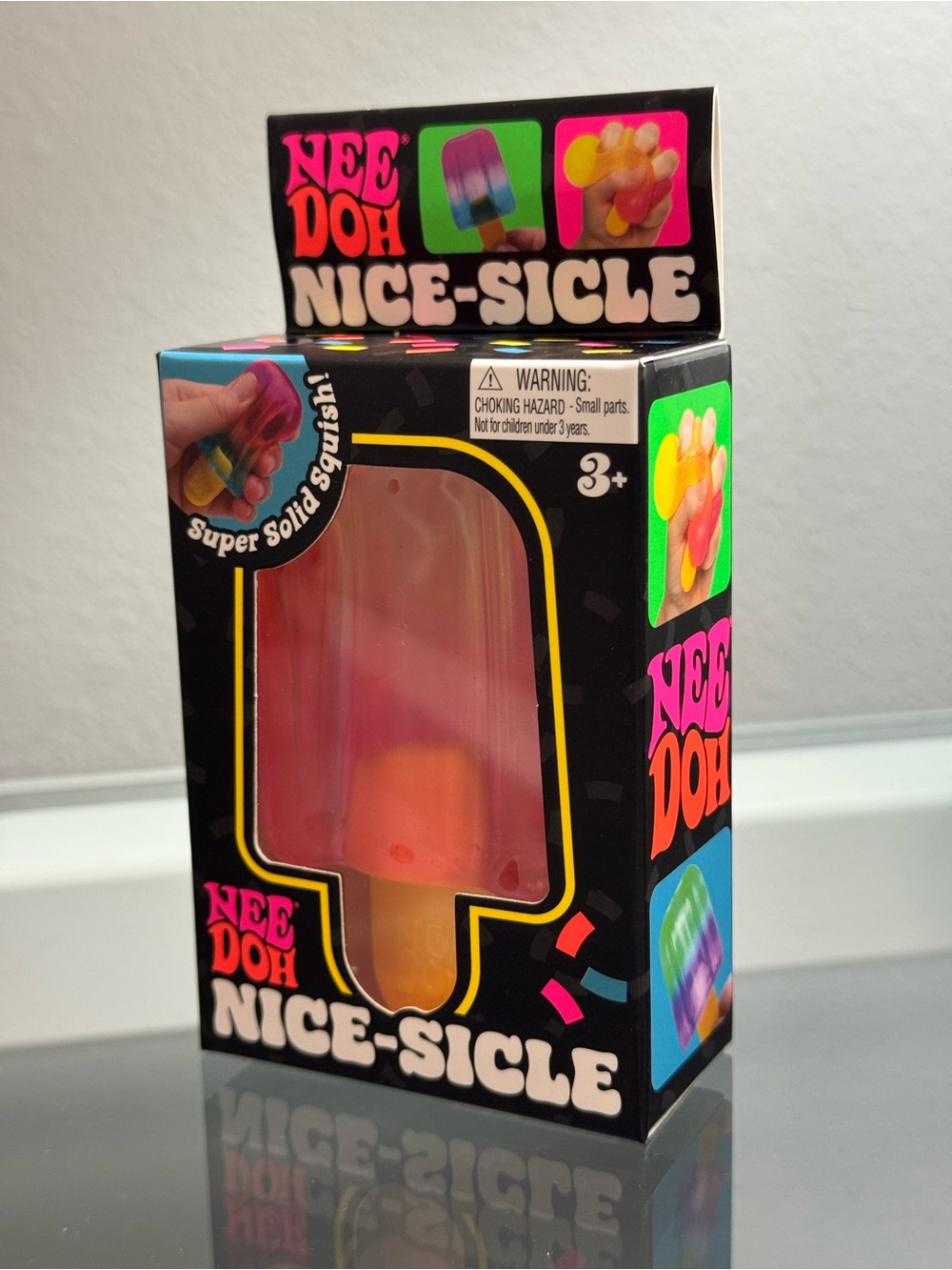 NeeDoh Nice Sicle Popsicle Rare Toy Multicolor Pink Orange New SHIPS TODAY!